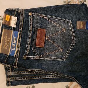Mens Wrangler Retro Slim Boot Cut Jeans